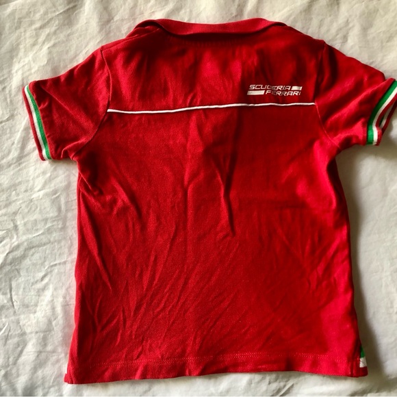 Scuderia Ferrari Youth Red Polo Shirt, size 3-4 - Picture 4 of 4